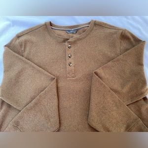 Members Mark Mens 2X Henley Long Sleeve Shirt NWT